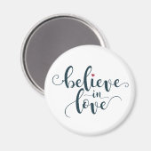 愛信じバレンタイン書道 |マグネット マグネット (正面/裏面)