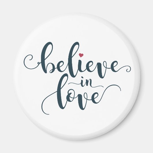 愛信じバレンタイン書道 |マグネット マグネット (正面)