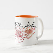 愛信頼のアロハトーチのショウガのマグ ツートーンマグカップ (正面右)