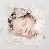 愛写真の誕生の発表の円 案内状 (正面/裏面)