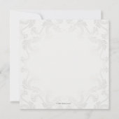 愛写真の誕生の発表の円 案内状 (裏面)