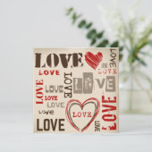 愛写真の誕生の発表 案内状 (スタンド正面)