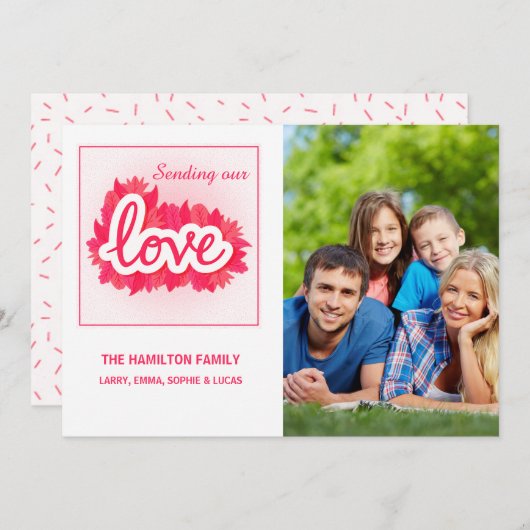 愛写真カード (正面/裏面)