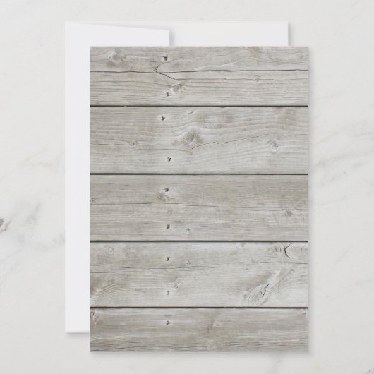 愛冬の納屋の結婚式の招待状 招待状 (裏面)