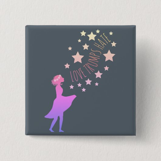 愛切札の憎悪ボタン 缶バッジ (正面)