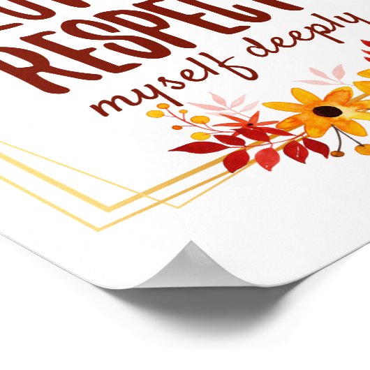 愛前向きと人生の受け入れの肯定 ポスター (角)