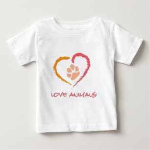 愛動物 ベビーTシャツ