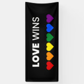 愛勝利LGBTプライドの旗LGBTのパーティー 横断幕 (縦)