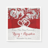 愛包まれたでハートのナ結婚プキン スタンダードカクテルナプキン (正面)