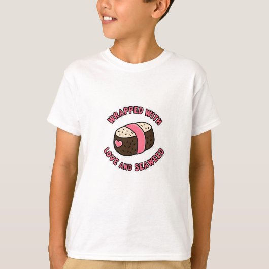 愛包まれたと海藻で Tシャツ (正面)