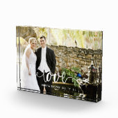 愛原稿は|のパーソナライズな結婚式の写真の上にありました フォトブロック (右)