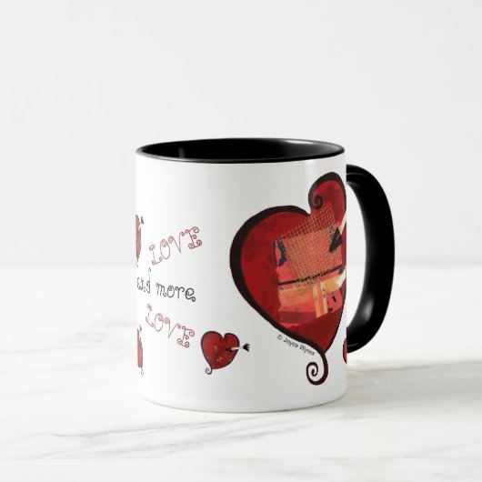愛及びより多くの愛11oz。 マグ (正面右)