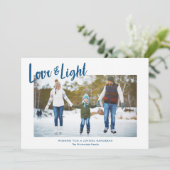 愛及びライト写真のハヌカーモダンなカード シーズンカード (スタンド正面)
