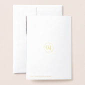 愛及び喜びのエレガントな冬のクリスマスの家族写真 箔カード (裏面封筒付き)