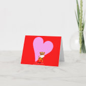 愛及び運のバレンタイン及び旧正月2in1カード シーズンカード (裏面)