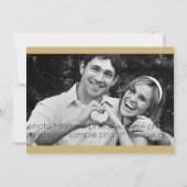 愛及び音楽芸術家の写真の保存日付カード セーブザデート (裏面)