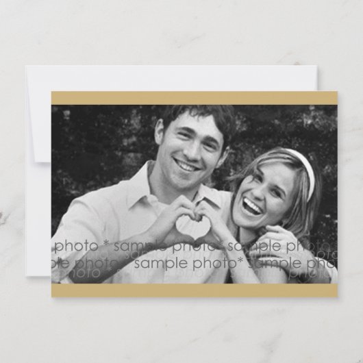 愛及び音楽芸術家の写真の保存日付カード セーブザデート (裏面)