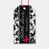 愛名前をカスタムするアンティークレース付ギフトラベル ギフトタグ (正面)