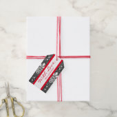 愛名前をカスタムするアンティークレース付ギフトラベル ギフトタグ (より糸付き)