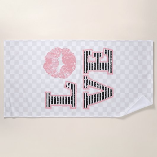 愛唇 ビーチタオル (正面)