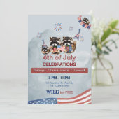 愛国おもしろい的なアライグマBBQと花火 招待状 (スタンド正面)