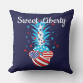 愛国おもしろい的パイナップル アウトドアクッション (正面)