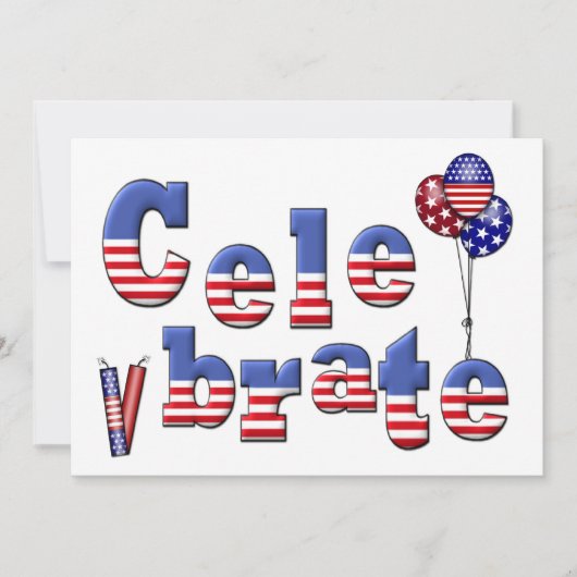 愛国お祝い 招待状 (正面)