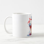 愛国のアイスTシャツ7月4日 コーヒーマグカップ (左)