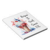 愛国のアイスTシャツ7月4日 ノートパッド (アングル)