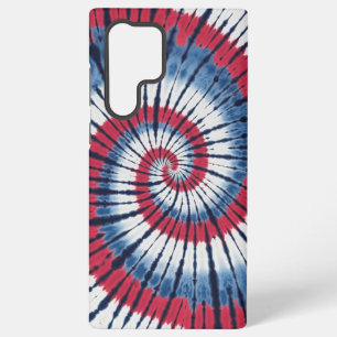 愛国のスパイラルスターとストライプ SAMSUNG GALAXY S22 ULTRAケース
