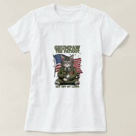 愛国の不平を言おもしろいう怒- Cat T-Shirt Tシャツ