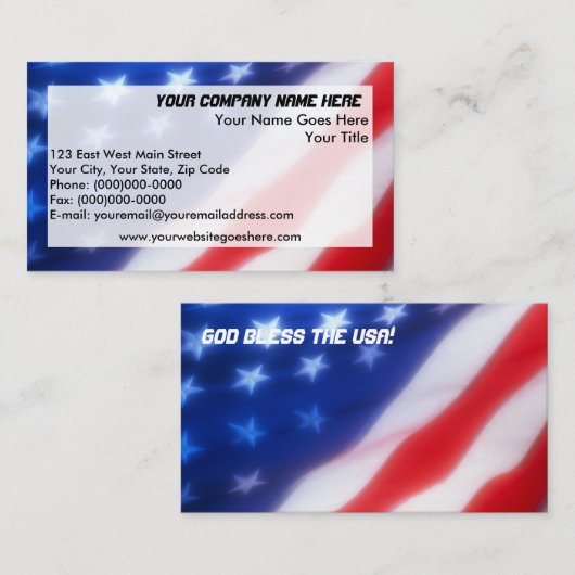 愛国の名刺 名刺 (正面/裏面)