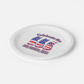 愛国の子ネコ ペーパープレート (アングル)