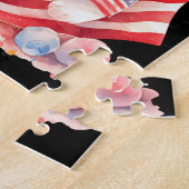 愛国の子猫7月4日ハッピー4カスタム日 ジグソーパズル (側面)