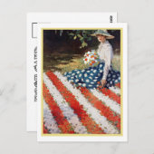 「愛国の庭」の花旗 ポストカード (正面/裏面)