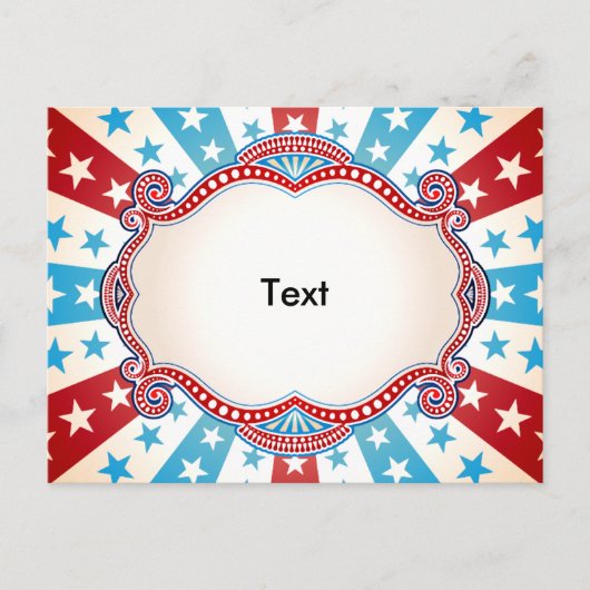 愛国の星条旗 ポストカード (正面)