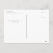 愛国の牛の7月の4th赤白&青パーティー シーズンポストカード (裏面)