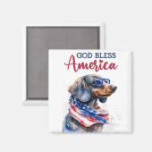 愛国の犬ダシュント マグネット (正面/裏面)