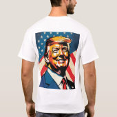 愛国の糸：Tシャツのデザイン Tシャツ (裏面)