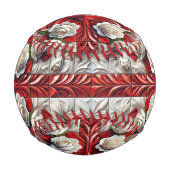 愛国の野球と英語バラデザイン 野球ボール (裏面)