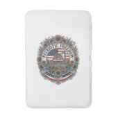 愛国ひまわり農場ベクターグラフィックTシャツ_1 バスマット (正面縦)