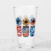 愛国ひまわり（ジャース） | 神の賛美アメリカ タンブラーグラス (正面)