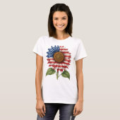愛国ひまわり  Tシャツ (正面フル)