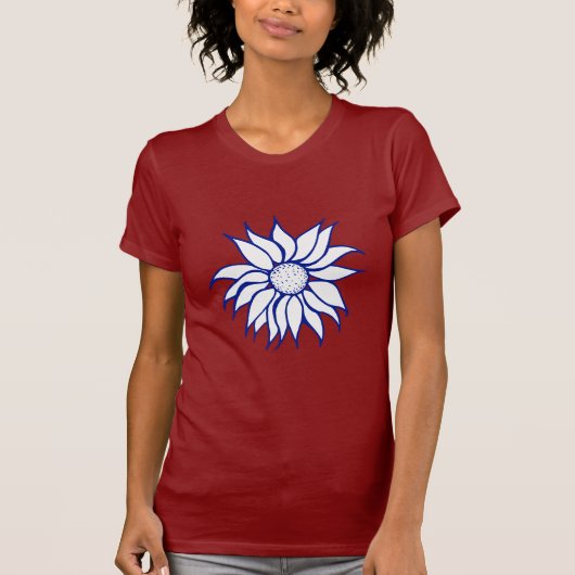 愛国ひまわりTシャツ Tシャツ (正面)