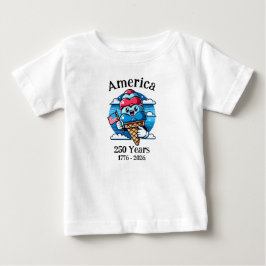 愛国アイスクリーム250年 ベビーTシャツ