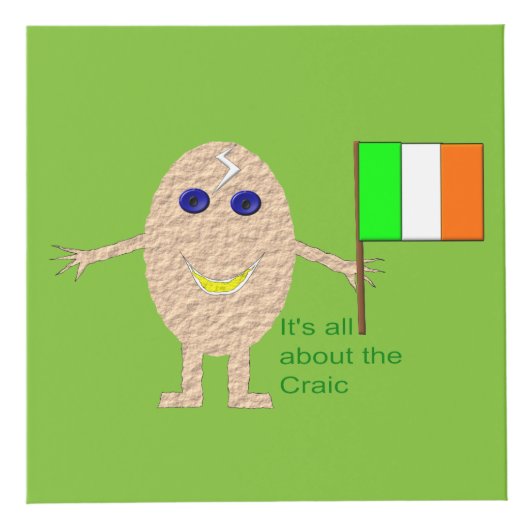 愛国アイリッシュエッグカスタムフォトキューブ フォトキューブ (正面)