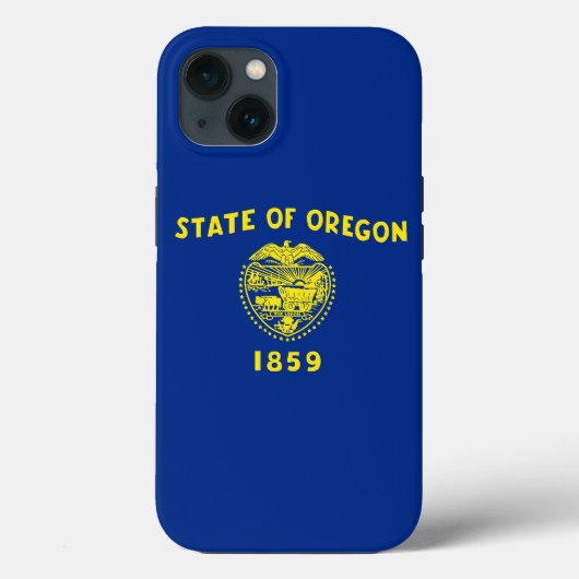 愛国アップルiPhone 13ケースメイト、オレゴン州旗 Case-Mate iPhoneケース (裏面)