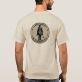 愛国アメリカンタンTシャツ Tシャツ (裏面)