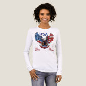 愛国アメリカンホーク トライブレンドTシャツ (正面全体)