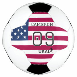 愛国アメリカ人アスリートシールド星条旗 サッカーボール